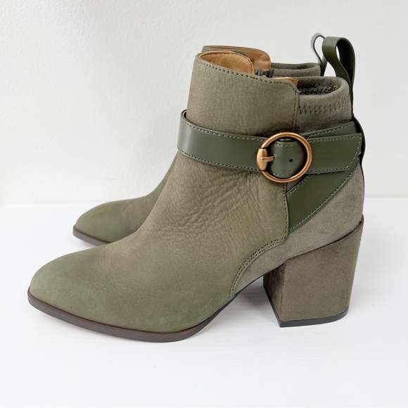 Vionic Tenley Women's Mid Shaft Ankle Boot Olive 6.5